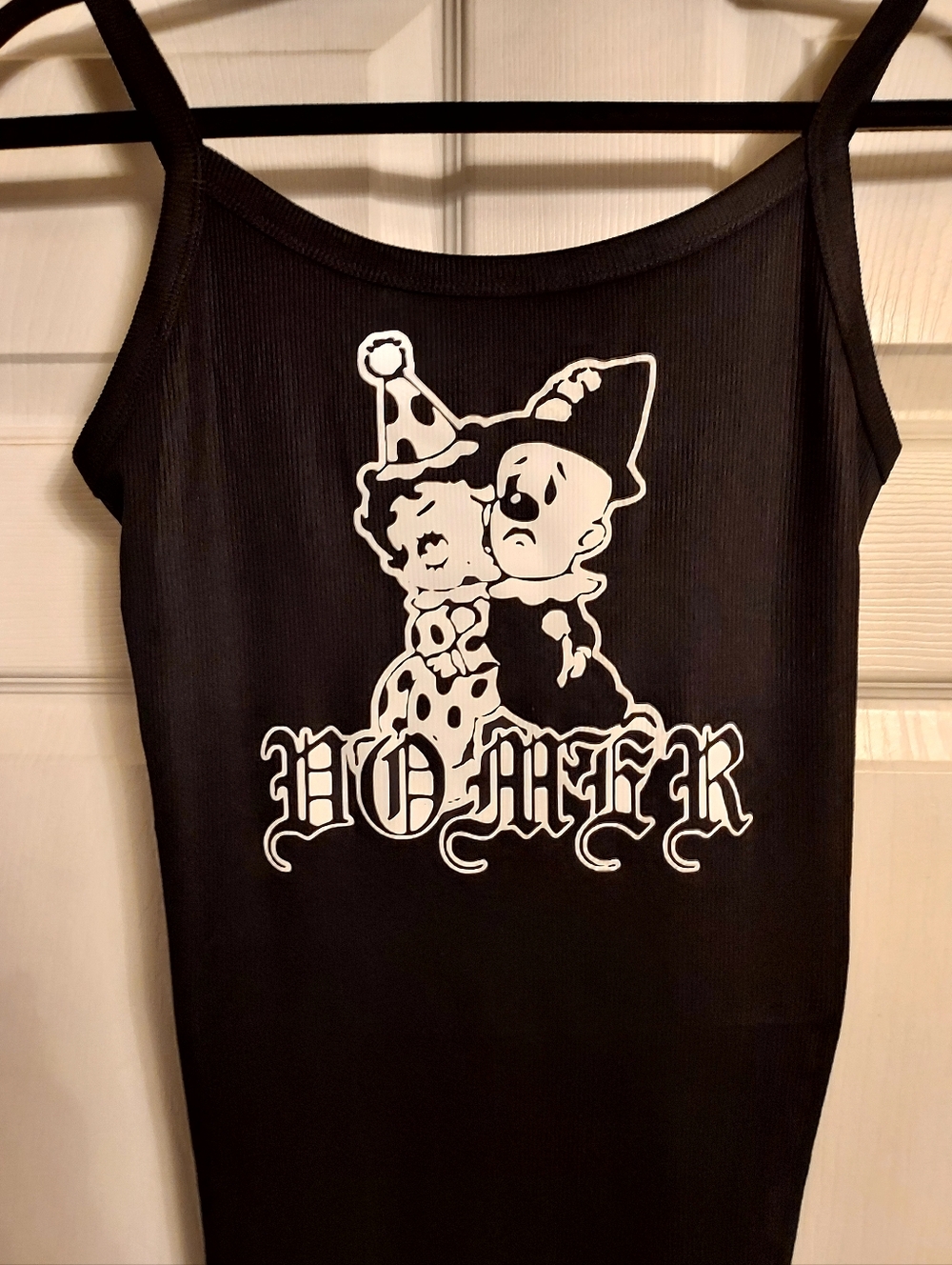 betty boop tank top clown gomer tank top betty boop clown shirt Betty Boop Crop